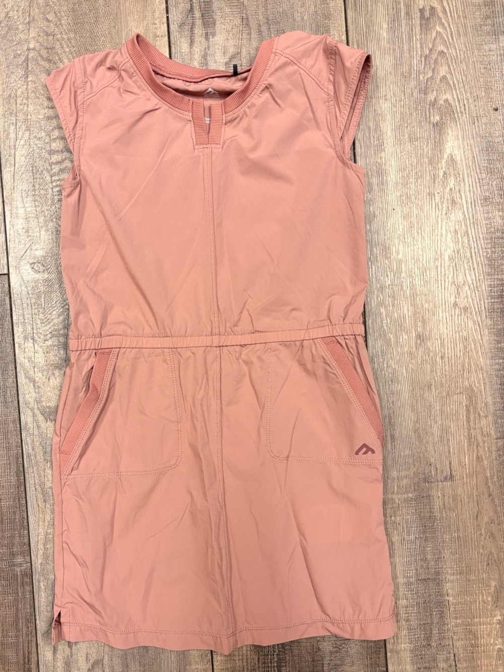 Black Mountain Girls' size 6T Casual Cap-Sleeve Dress in Dusty Rose Quick Dry